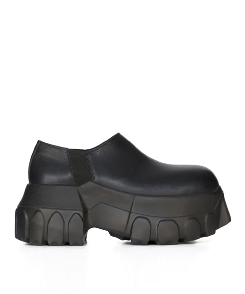 라운드 토 슬립온 부츠