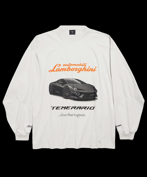 오토모빌리 람보르기니 롱 슬리브 티셔츠