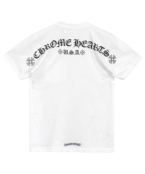 USA 스크립트 숏 슬리브 코튼 티셔츠