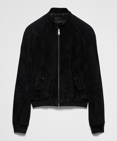 스웨이드 봄버 재킷