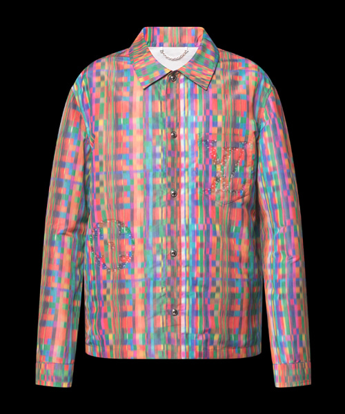 트롱프뢰유 프린트 오버셔츠