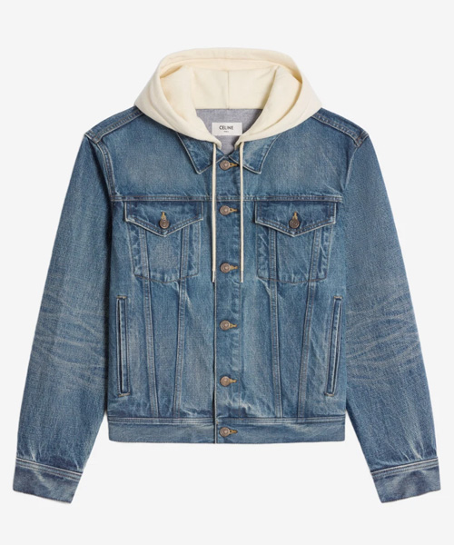 워시 데님 후드 트러커 자켓