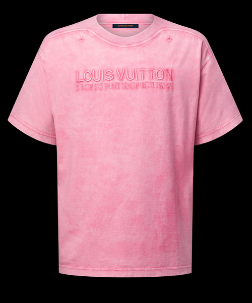 워시드 리브드 티셔츠