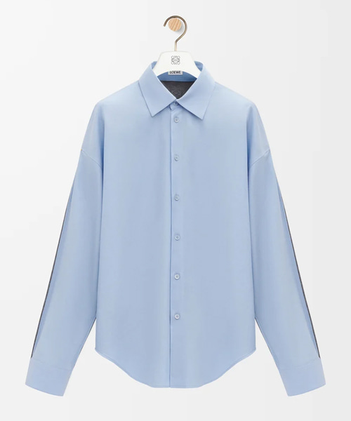 하이브리드 코튼 & 울 셔츠