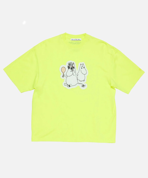 무민 프린트 코튼 티셔츠