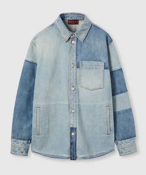 코튼 데님 셔츠