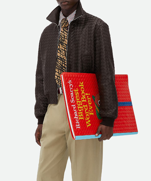 인트레치아토 가죽 블루종 자켓