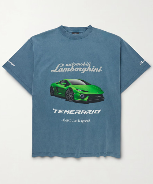 오토모빌리 람보르기니 코튼 티셔츠