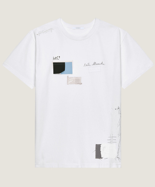 트롱프뢰유 패턴 코튼 티셔츠