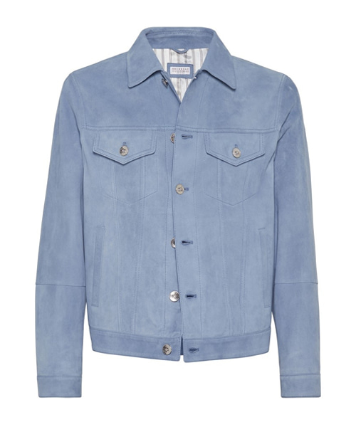 스웨이드 트러커 자켓