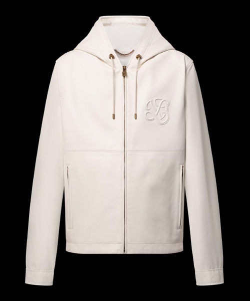 가죽 후드 자켓