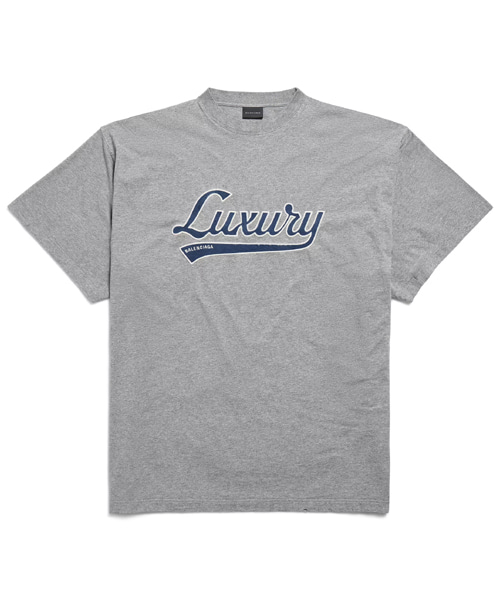 럭셔리 스크립트 오버사이즈 티셔츠