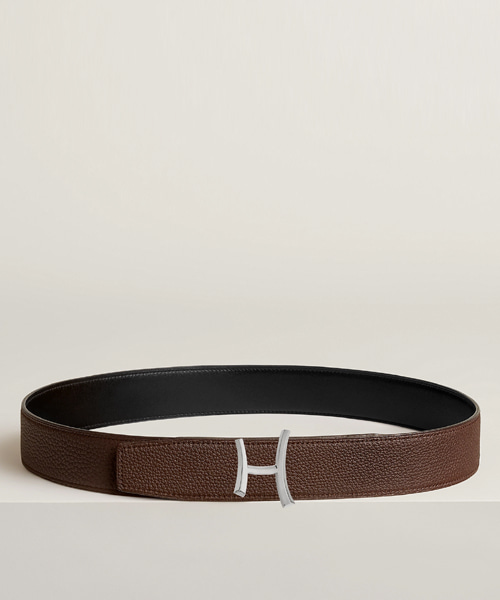 스크립트 벨트 버클 & 리버서블 가죽 스트랩 38mm