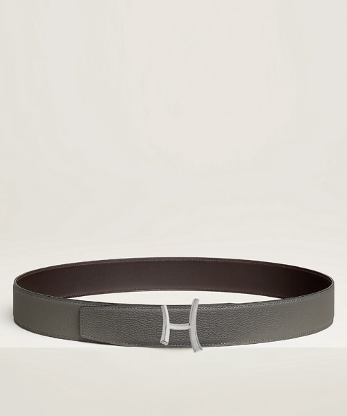 스크립트 벨트 버클 & 리버서블 가죽 스트랩 38mm