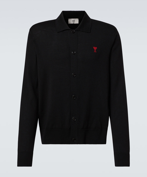 하투 자수 울 가디건