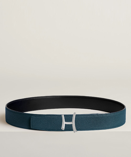 스크립트 벨트 버클 & 리버서블 가죽 스트랩 38mm