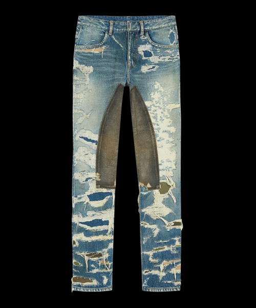 디스트로이드 데님 앤 몰스킨 카고 로고 진