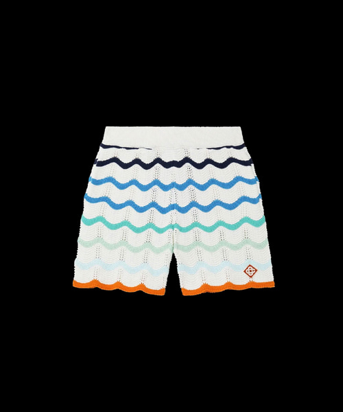 그라디언트 웨이브 크로셰 쇼츠