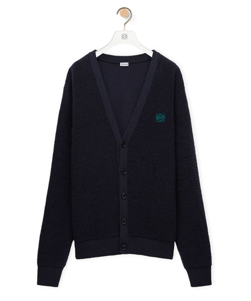 시그니처 자수 울 가디건