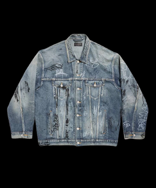 그래피티 오버사이즈 자켓