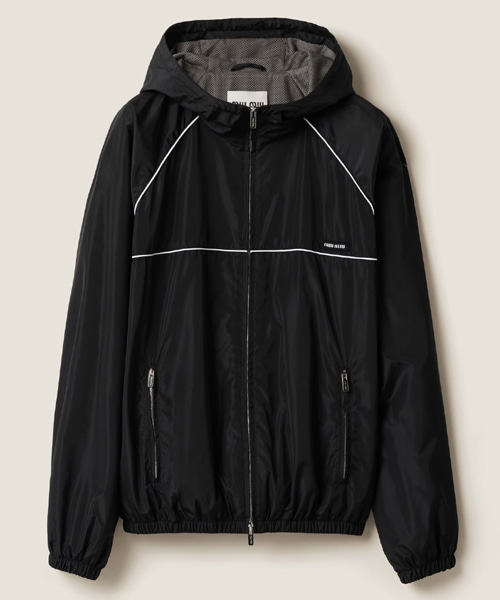 테크니컬 실크 지퍼 블루종 재킷