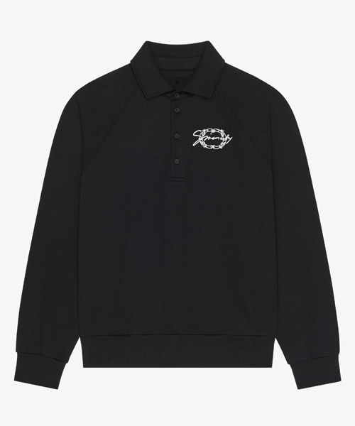 메달리온 코튼 플리스 폴로셔츠