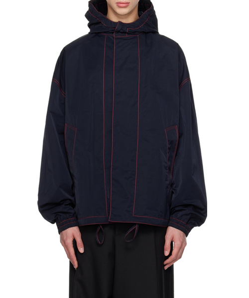 네이비 테크 자켓