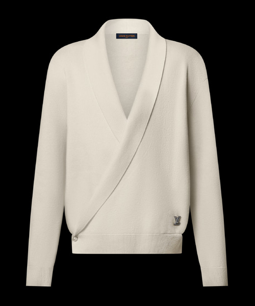 숄 칼라 니트 재킷