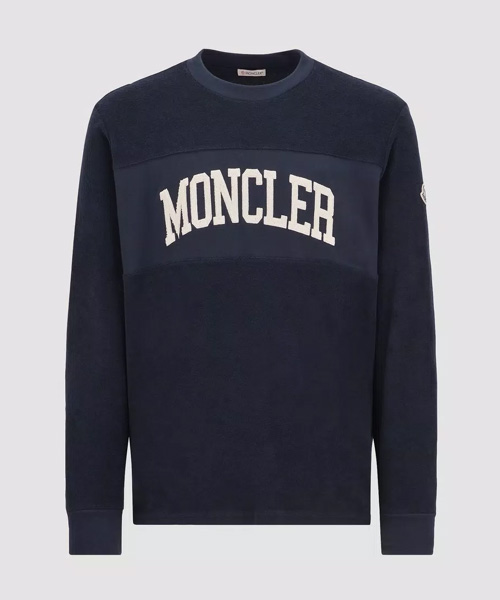 자수 로고 스웨트셔츠