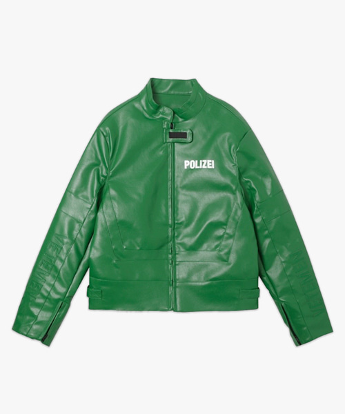 폴리자이 모토 레이싱 가죽 자켓