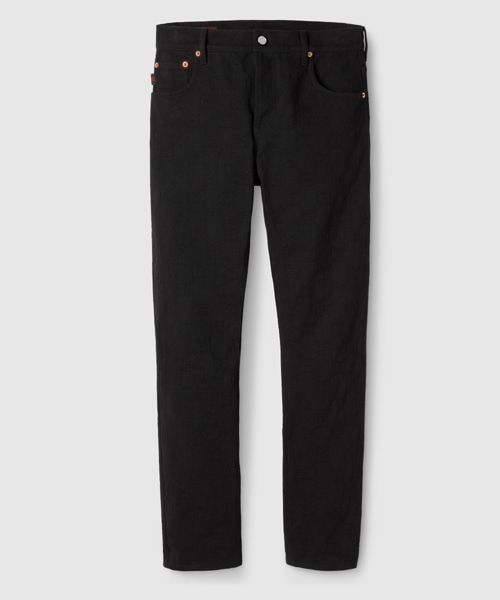 GG 자카드 데님 팬츠