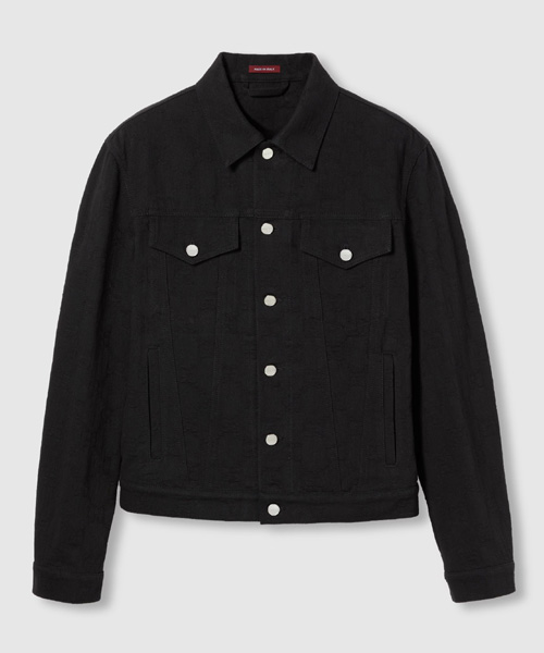 GG 자카드 데님 자켓