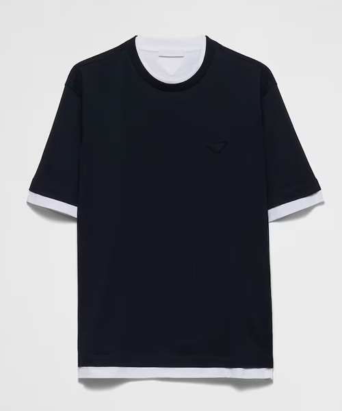 레이어드 코튼 티셔츠