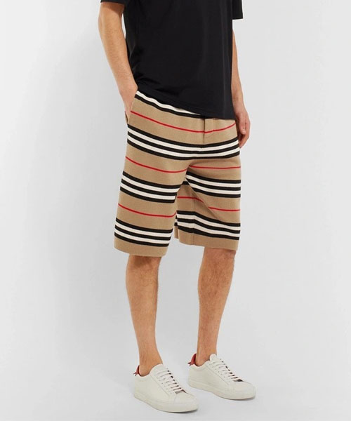 스트라이프 울 쇼츠