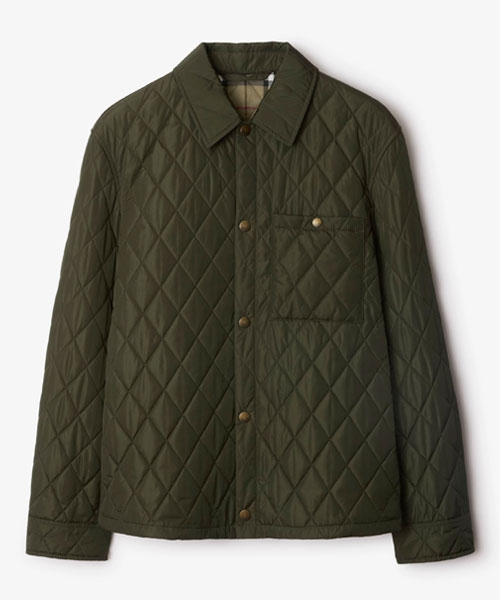 퀄팅 나일론 오버셔츠