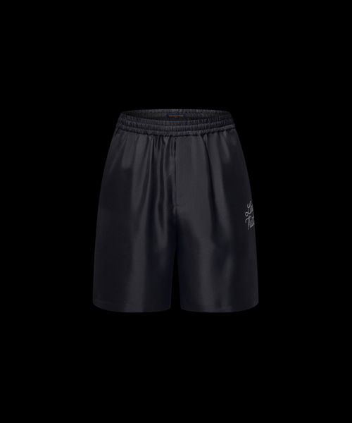 시그니처 프린트 실크 쇼츠