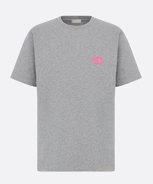 그레이 코튼 저지 캐주얼 핏 티셔츠