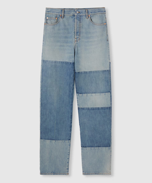 루즈 핏 코튼 데님 팬츠