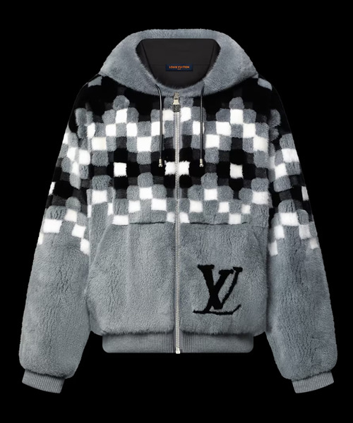 밍크 퍼 블루종