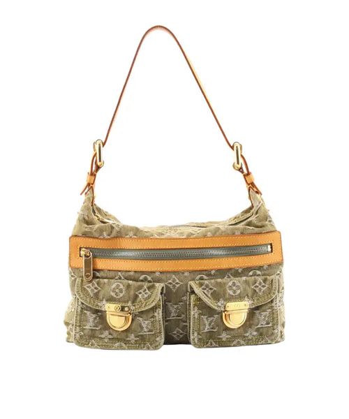 배기 데님 핸드백 PM