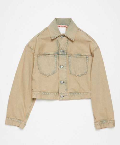 크롭 핏 데님 오버사이즈 자켓