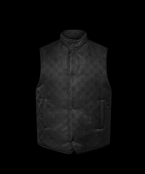 모노그램 리버시블 패디드 질레