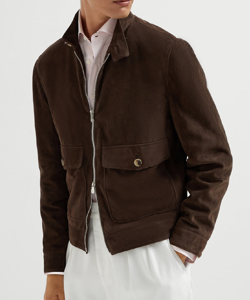 스웨이드 아우터웨어 자켓