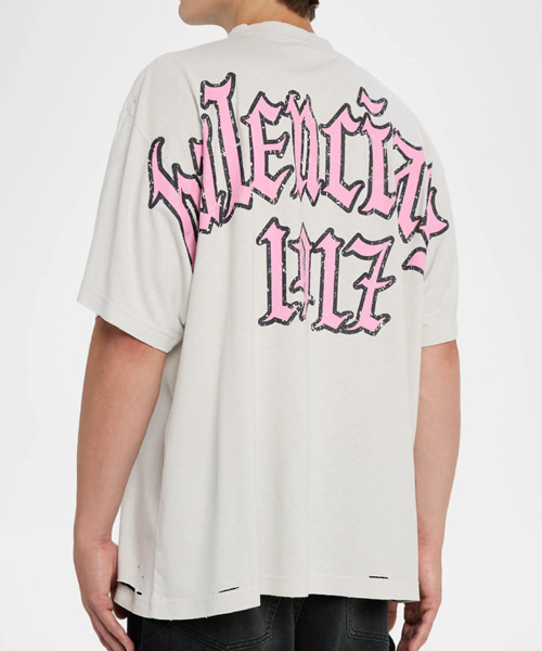 스크립트 오버사이즈 티셔츠