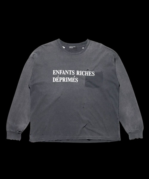 클래식 로고 롱 슬리브 티셔츠