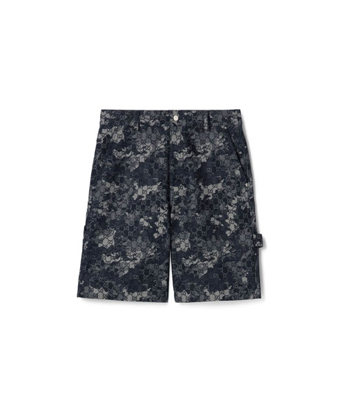 GG 자카드 데님 쇼츠