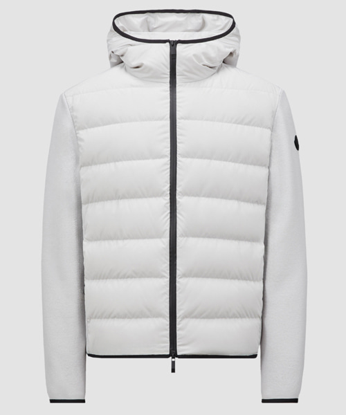 코튼 집업 후디 패딩