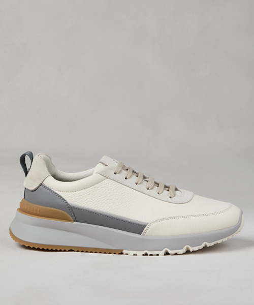 가죽 스웨이드 로우탑 스니커즈