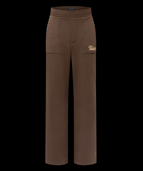 엠브로이더드 코튼 드로스트링 팬츠