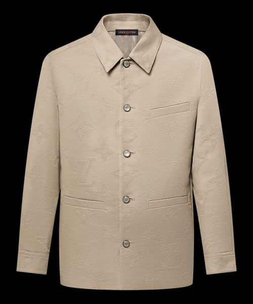 모노그램 엠브로이더드 시크 오버셔츠